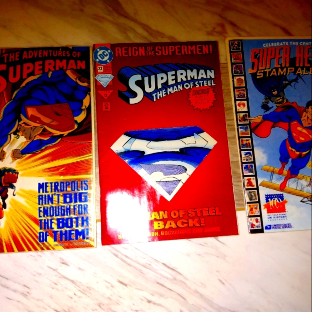 3 superman comic books